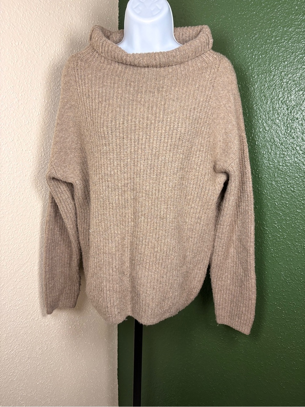 Cozy Funnel Neck Knit Sweater